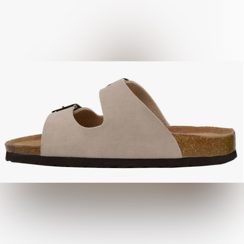 CUSHIONAIRE Women's Lane Cork Footbed Sandal with +Comfort